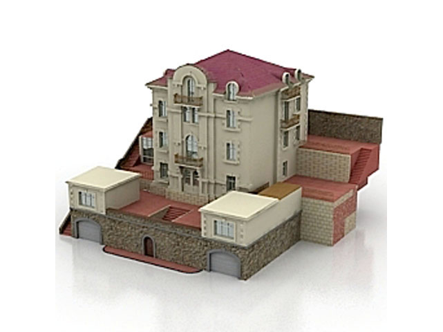 Free Building N57 3D model_1 For Architecture 3Ds Max Model Download